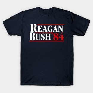 Reagan Bush 84 (on Navy) T-Shirt